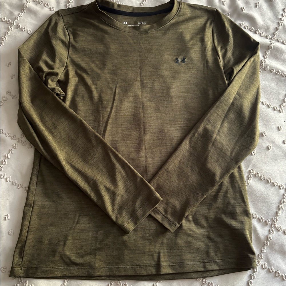 Under Armour Men's Dark Olive Long Sleeve Tee
